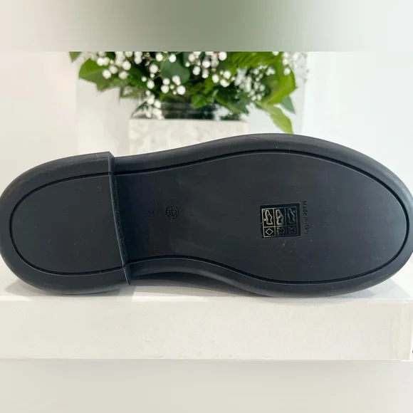 The Row Zippered Platform Leather Combat Boots - Picture 8 of 15